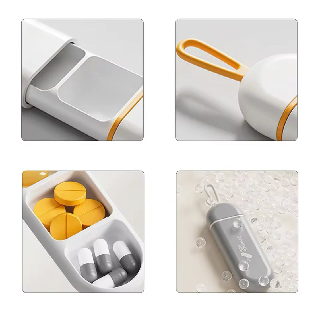 Mini Portable Small Pill Box, Three Compartment Medicine Organizer Box, Durable Sturdy Pocket Pill Box Mini Portable Small Pill Box, Three Compartment Medicine Organizer Box, Durable Sturdy Pocket Pill Box
